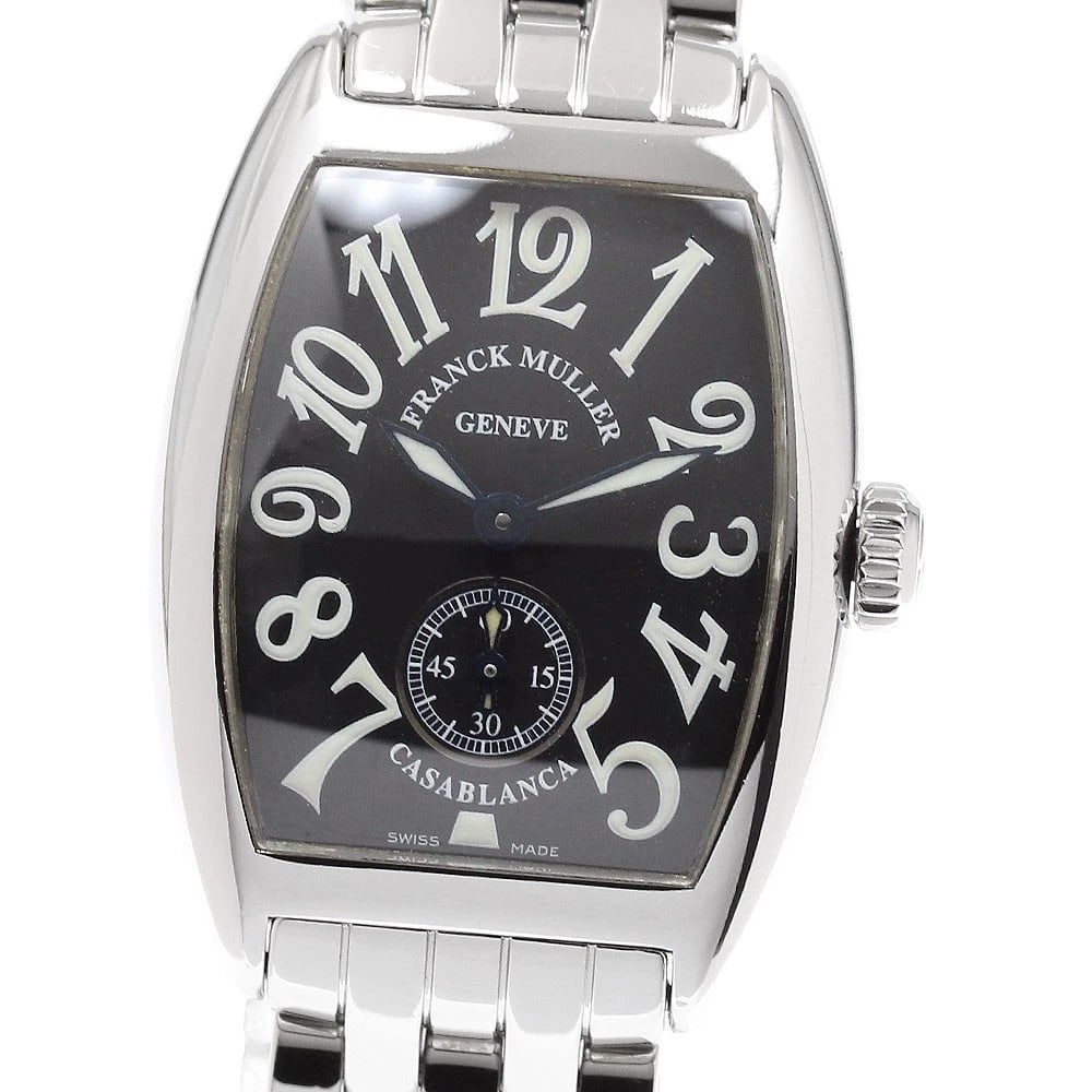 FRANCK MULLER CASABLANCA SMALL S HAND WINDING WATCH: FRANCK MULLER Casablanca Small s Hand Winding Watch Brand: FRANCK MULLER Type/Style: Wristwatch Material: Band Material Stainless Steel, Case Material Stainless Steel Color: Band Color Silver, Case Co