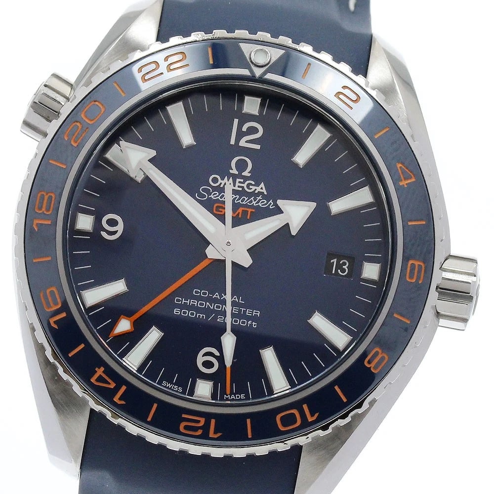 OMEGA SEAMASTER PLANET OCEAN GOOD PLANET WATCH: OMEGA Seamaster Planet Ocean Good Planet Brand: OMEGA Type/Style: Wristwatch Material: Band Material rubber, Case Material Stainless Steel Color: Band Color Navy, Case Color Silver, Dial Color Navy Si