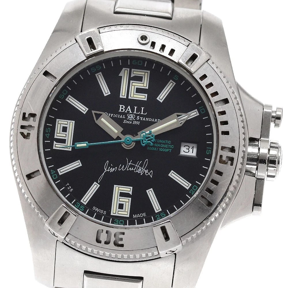 BALLWATCH ENGINEER HYDROCARBON JIM WHITTAKER LIMITED WATCH: BALLWATCH Engineer Hydrocarbon Jim Whittaker Limited Brand: BALLWATCH Type/Style: Wristwatch Material: Band Material Stainless Steel, Case Material Stainless Steel Color: Band Color Silver, Case Color