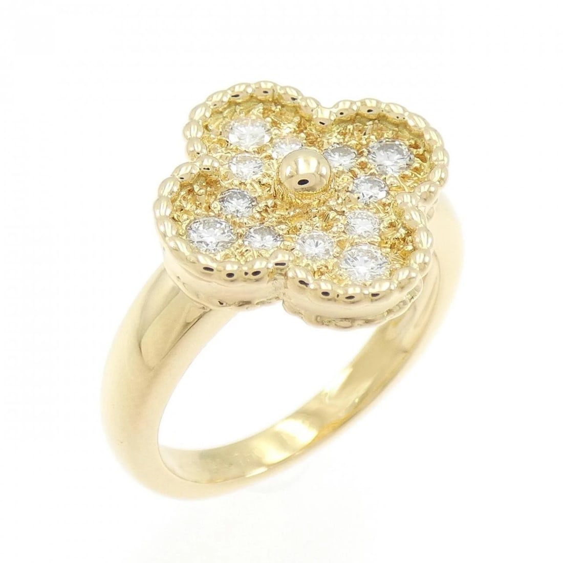VAN CLEEF & ARPELS ALHAMBRA RING: Van Cleef & Arpels Alhambra Ring Brand: Van Cleef & Arpels Type/Style: Van Cleef & Arpels Ring Material: 750 yellow gold, Main Stone Natural Color: yellow gold Size: US 6 1/4 Accessories: None
