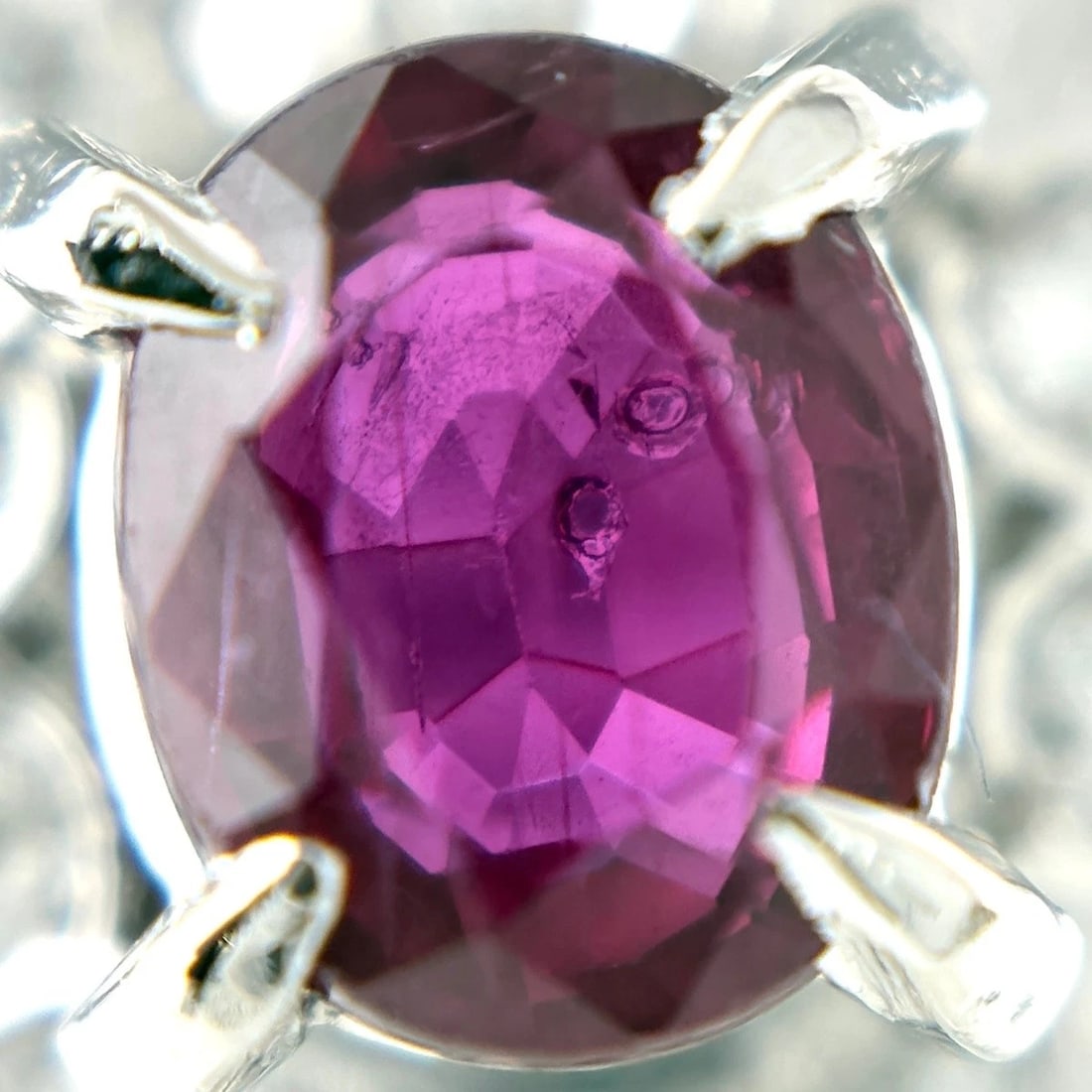 RUBY DESIGN PLATINUM RING - 2