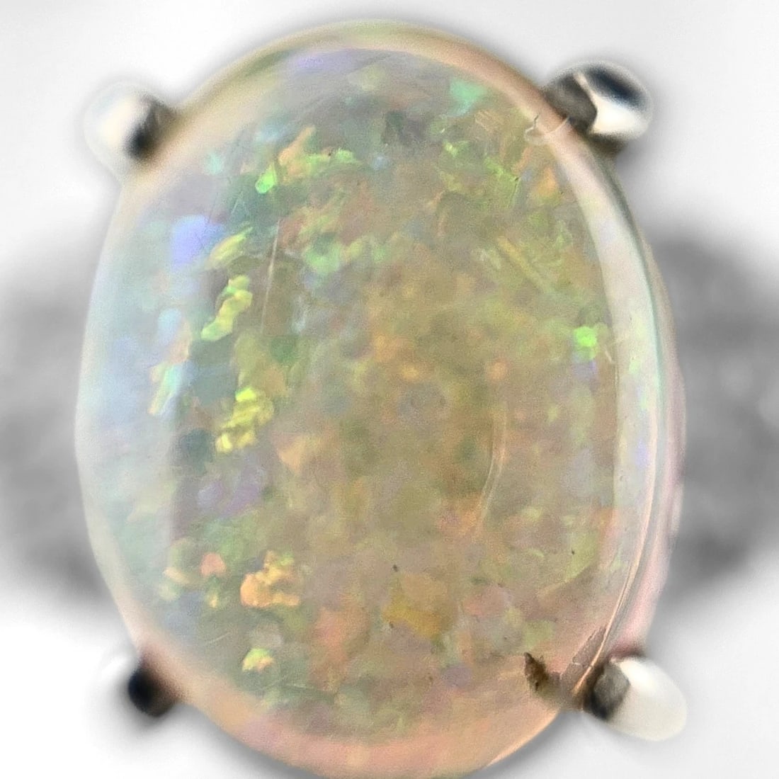 OPAL DESIGN RING PLATINUM RING - 2