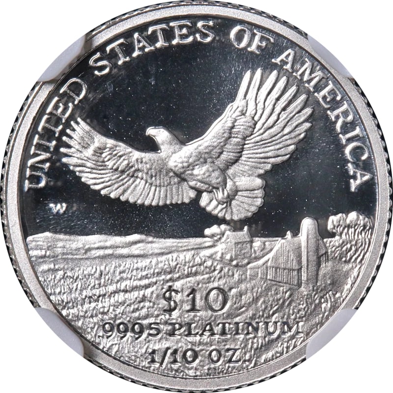2000-W PLATINUM AMERICAN EAGLE $10 - 2
