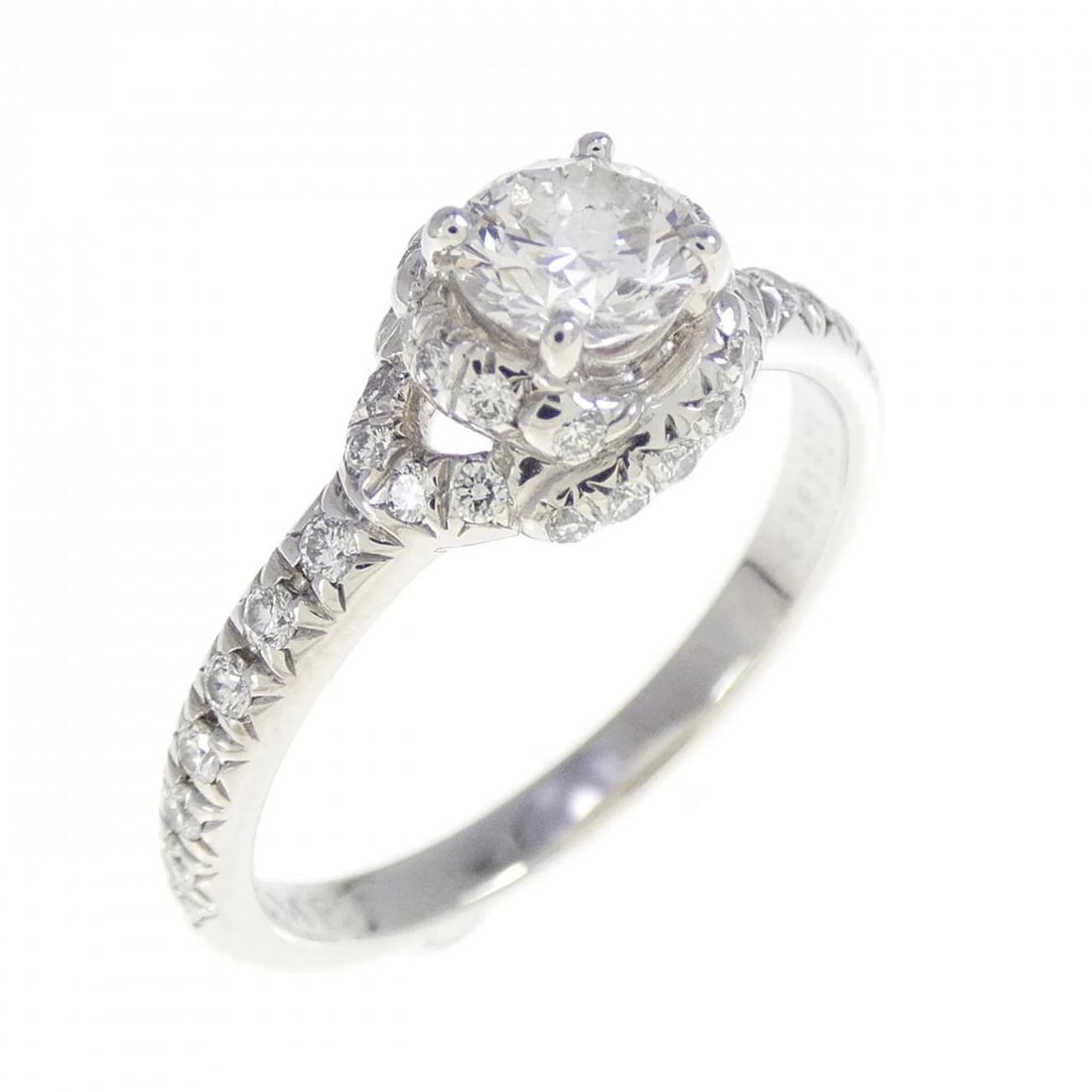 CHAUMET LIEN RING: Chaumet Lien Ring Brand: Chaumet Type/Style: Chaumet Ring Material: Platinum950, Main Stone Natural Secondry Stone Natural Color: Platinum Size: US 5 Accessories: None Accessories Notice: When