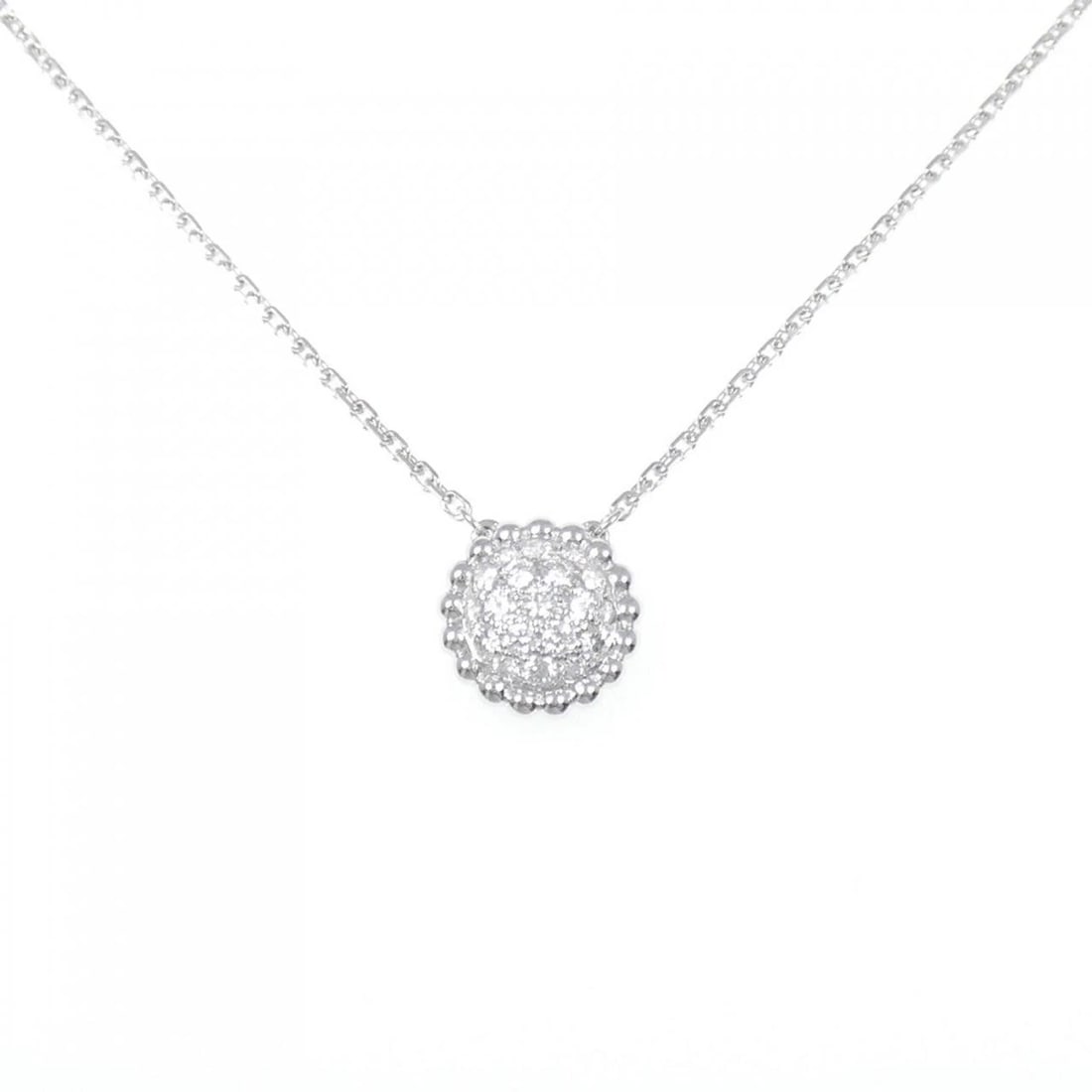 VAN CLEEF & ARPELS PERLEE NECKLACE: Van Cleef & Arpels Perlee Necklace Brand: Van Cleef & Arpels Type/Style: Van Cleef & Arpels Necklace Material: 750 white gold, Main Stone Natural Color: white gold Size: Lenght 38?42cm Actual Size Dia