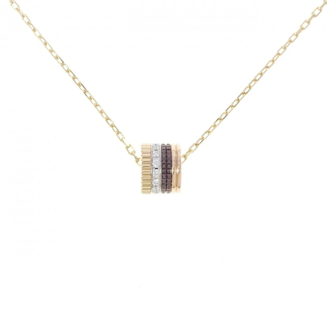 BOUCHERON QUATRE CLASSIC LARGE NECKLACE: Boucheron Quatre Classic Large Necklace Brand: Boucheron Type/Style: Boucheron Necklace Material: 750 Yellow Gold / 750 White Gold / 750 Pink Gold / PVD, Main Stone Natural Color: Yellow Gold / White