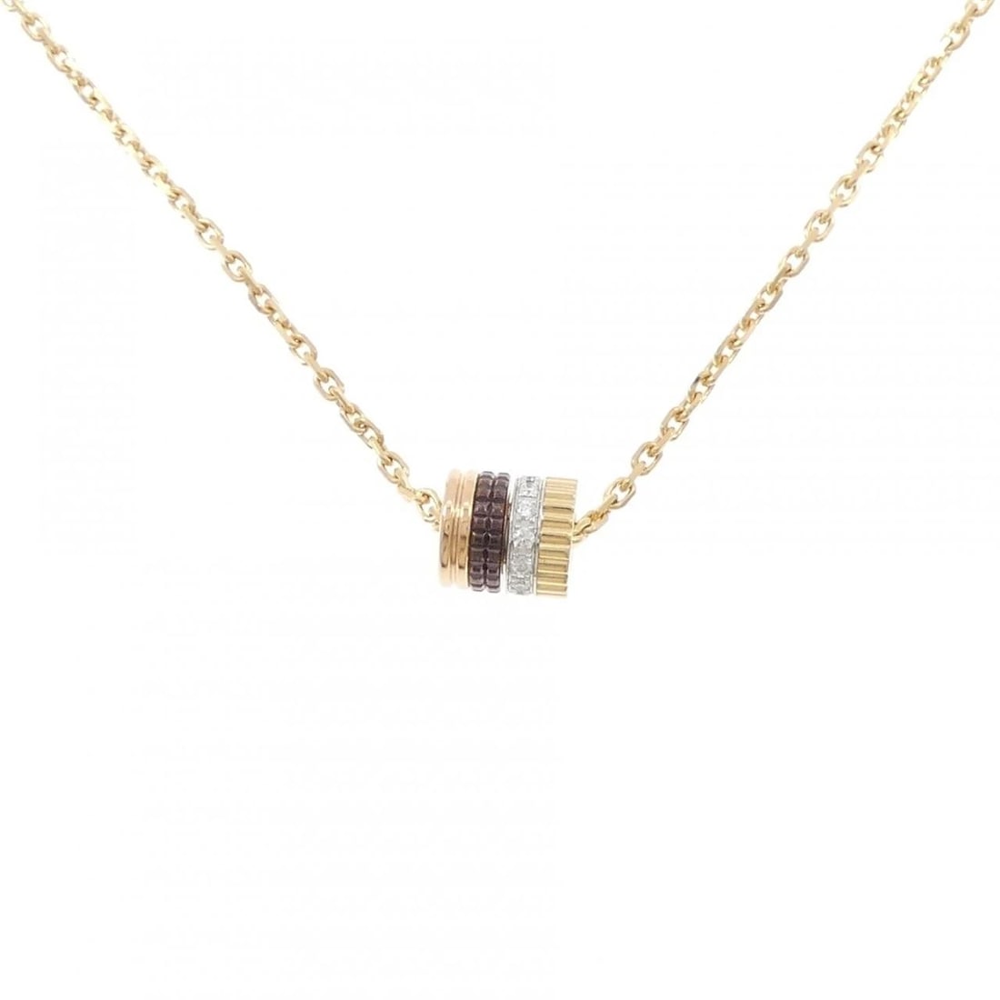 BOUCHERON QUATRE CLASSIC NECKLACE: Boucheron Quatre Classic Necklace Brand: Boucheron Type/Style: Boucheron Necklace Material: 750 Yellow Gold / 750 White Gold / 750 Pink Gold / PVD, Main Stone Natural Color: Yellow Gold / White Gold