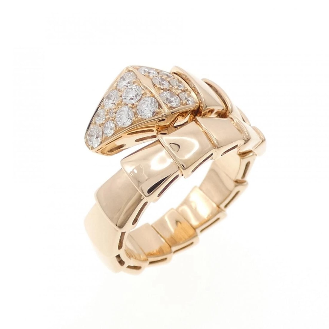 BVLGARI SERPENTI RING: Bvlgari Serpenti Ring Brand: BVLGARI Type/Style: Bulgari Ring Material: 750 Pink Gold, Main Stone Natural Color: Pink Gold Size: US 5(M) Accessories: None Accessories Notice: When purchasi