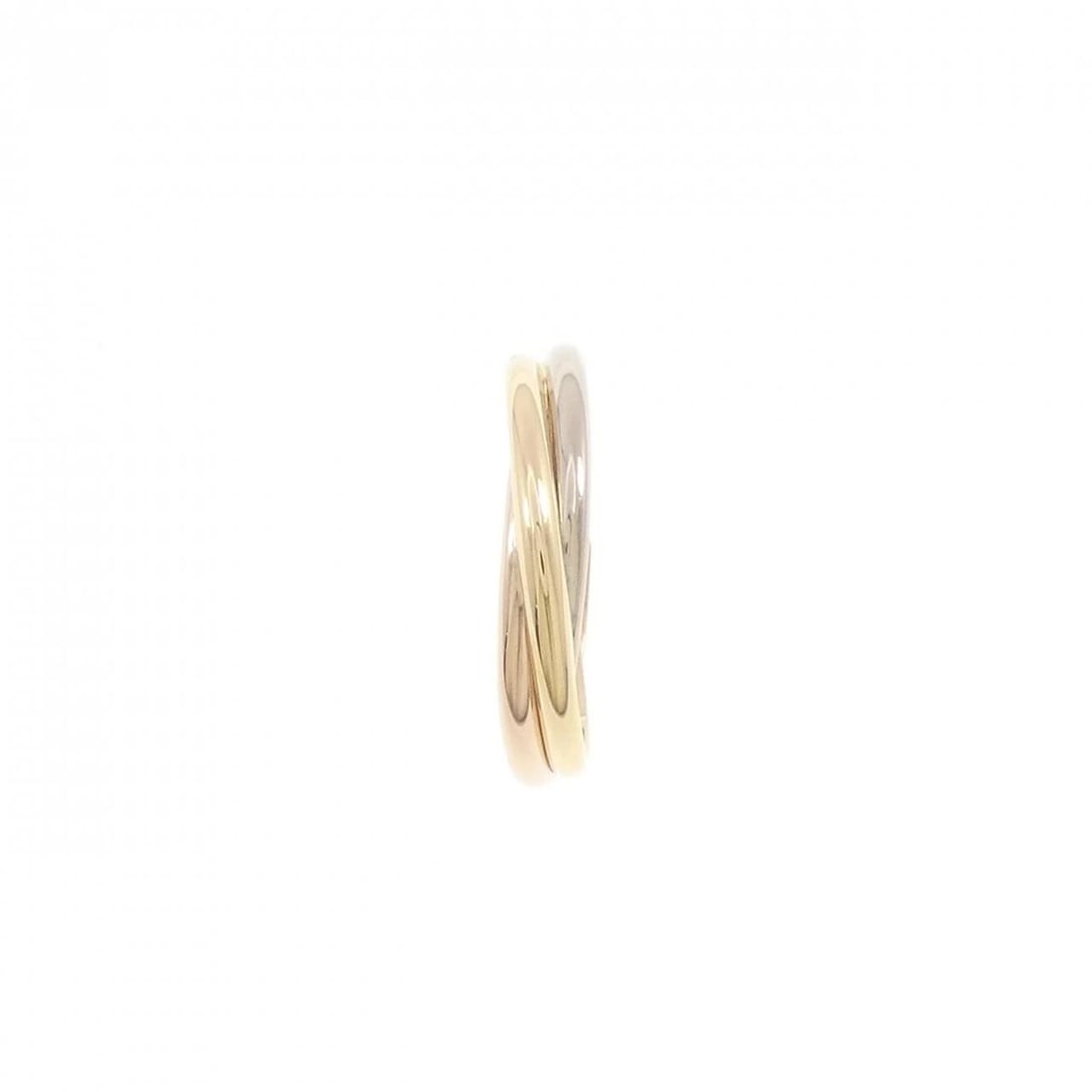 CARTIER 750 THREE-COLOR PIERCE (SINGLE EARRING): Cartier 750 Three-Color Pierce (Single Earring) Brand: CARTIER Type/Style: Cartier Pierce/Earring Material: 750 Yellow Gold/750 White Gold/750 Pink Gold, Color: Yellow Gold/ White Gold/ Pink Gold Size