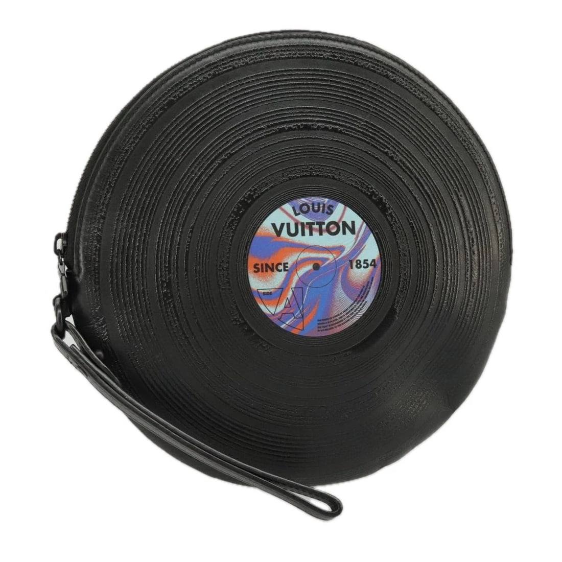 LOUIS VUITTON DISC POUCH LEATHER BLACK: LOUIS VUITTON Disc Pouch Leather Black Brand: LOUIS VUITTON Type/Style: Pouch Material: Leather Color: Black Size: Size(Inch)W9.4 x H9.4inch(Approx) Accessories: None Accessories Notice: W