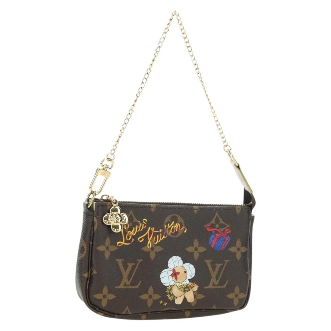 LOUIS VUITTON VIVIENNE MINI POCHETTE AESSOIRES POUCH: LOUIS VUITTON Vivienne Mini Pochette Aessoires Pouch Brand: LOUIS VUITTON Type/Style: Accessory Pouch Material: Monogram Canvas Color: Monogram Size: Size(Inch) W5.5 x H3.5 x D1.2inch(Approx) Acce