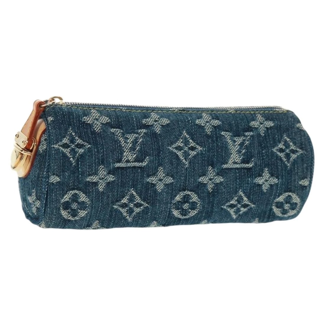 LOUIS VUITTON MONOGRAM DENIM TROUSSE SPEEDY GM POUCH BLUE (1 of 6)