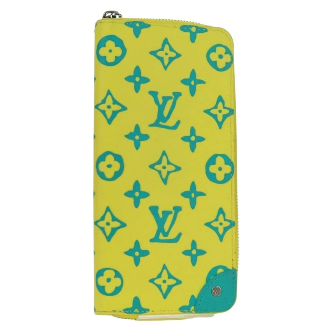 LOUIS VUITTON PLAYGROUND ZIPPY VERTICAL WALLET YELLOW: LOUIS VUITTON Playground Zippy Vertical Wallet Yellow Brand: LOUIS VUITTON Type/Style: Pouch Material: Monogram Canvas Color: Yellow Size: Size(Inch)W7.9 x H3.9 x D0.8inch(Approx) Accessories: Non