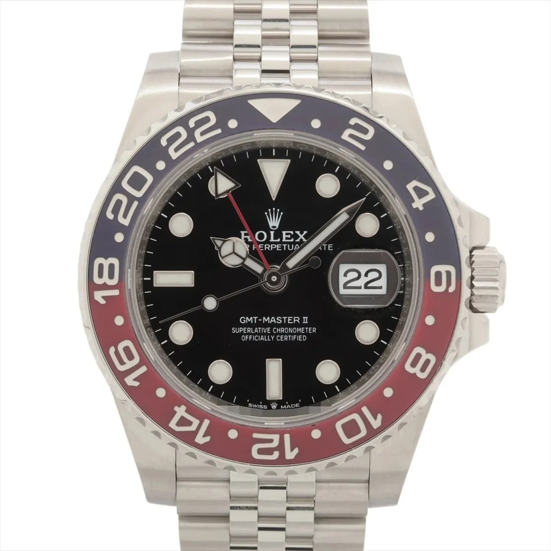ROLEX GMT MASTER SS AT BLACK DIAL JUBILEE WATCH (1 of 3)