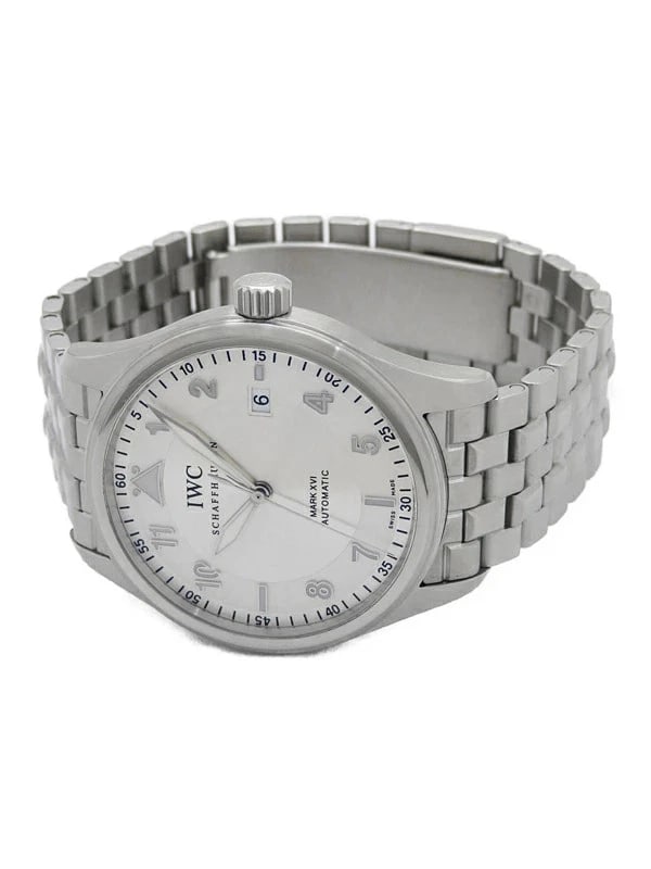 IWC MARK PILOT'S WATCH SPITFIRE AUTOMATIC WATCH: Iwc Mark Pilot's Watch Spitfire Automatic Watch Brand: IWC Type/Style: Wristwatch Material: Stainless Steel Color: silver dial Size: Case size: 39mm Wrist size: 17.5cm Accessories: None Accessories