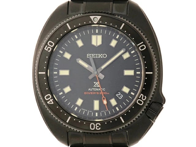 SEIKO PROSPEX STAINLESS STEEL BLACK DIAL AUTOMATIC WATCH: Seiko Prospex Stainless Steel Black Dial Automatic Watch Brand: SEIKO Type/Style: Wristwatch Material: Stainless Steel Color: Black dial Size: Case size: 44mm Wrist size: Approx. 20.0cm Accessorie