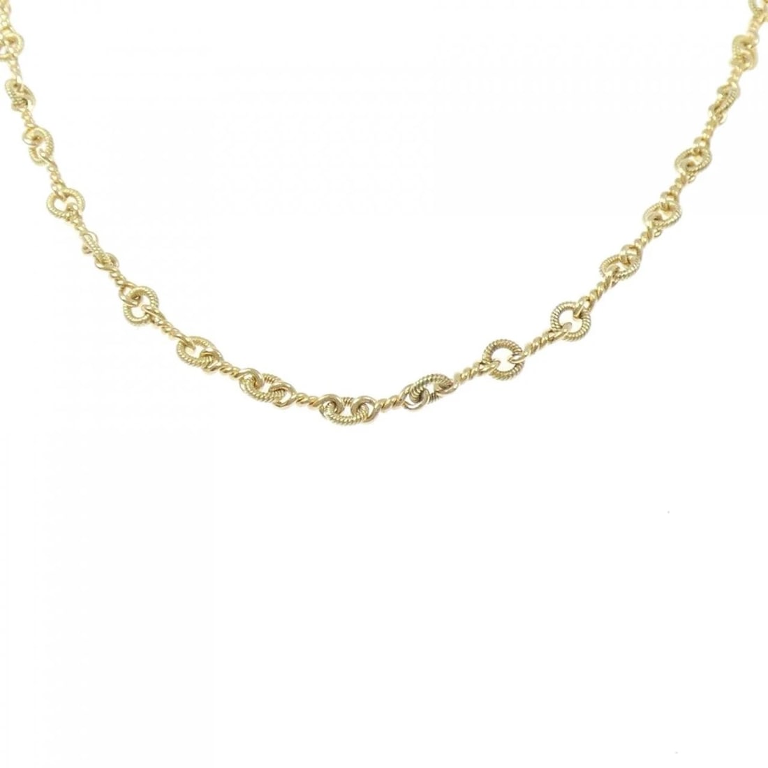 TIFFANY&CO. 750YG NECKLACE: TIFFANY&Co. 750YG Necklace Brand: TIFFANY&Co. Type/Style: TIFFANY&Co. Necklace Material: 750 yellow gold, Color: Yellow Gold Size: Length 40cm Actual Size Chain maximum width approx.: 4.7mm