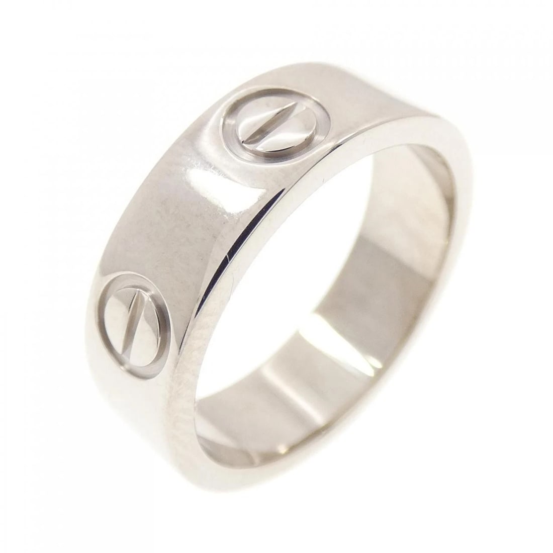 CARTIER LOVE RING: Cartier Love Ring Brand: CARTIER Type/Style: Cartier ring Material: 750 white gold, Color: White Gold Size: US 5.5 Accessories: None Accessories Notice: When purchasing pre-owned goods, please refer
