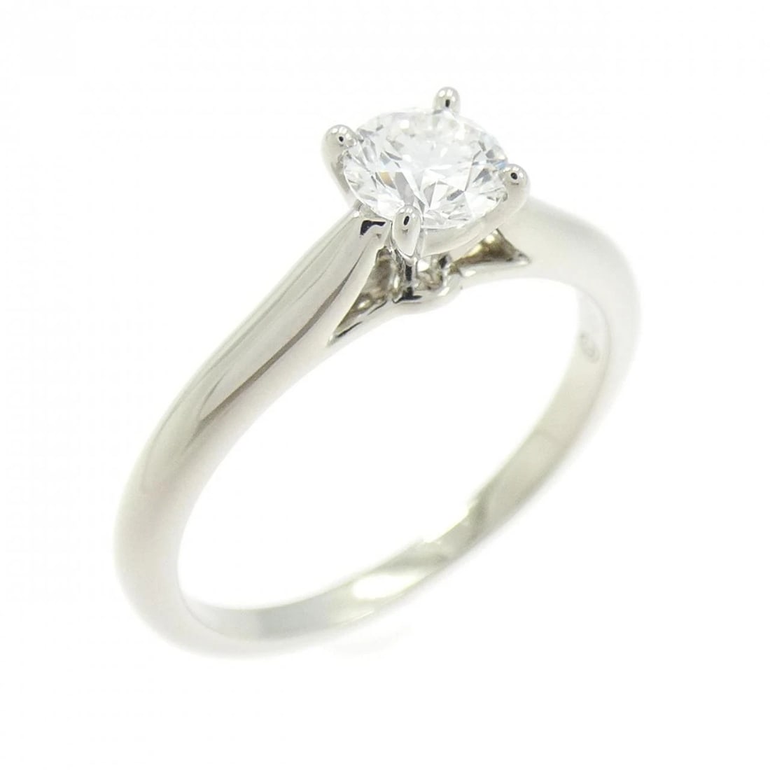 CARTIER SOLITAIRE RING: Cartier Solitaire Ring Brand: CARTIER Type/Style: Cartier Ring Material: Platinum950, Main Stone Natural Color: Silver Size: US 5 Accessories: None Accessories Notice: When purchasing pre-owned