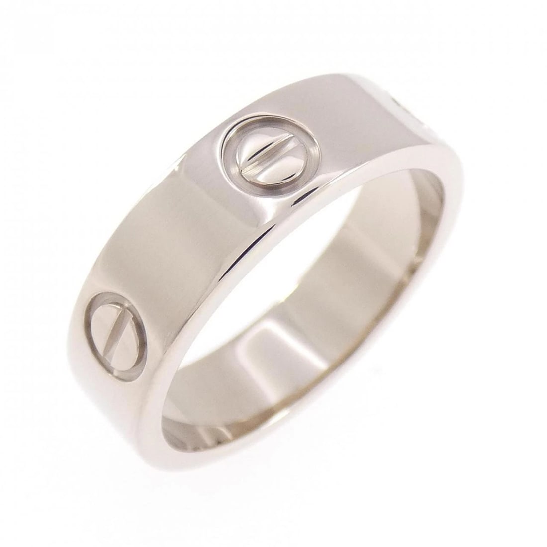 CARTIER LOVE RING: Cartier Love Ring Brand: CARTIER Type/Style: Cartier Ring Material: 750 white gold, Color: White Gold Size: US 7 1/4 Accessories: None Accessories Notice: When purchasing pre-owned goods, please