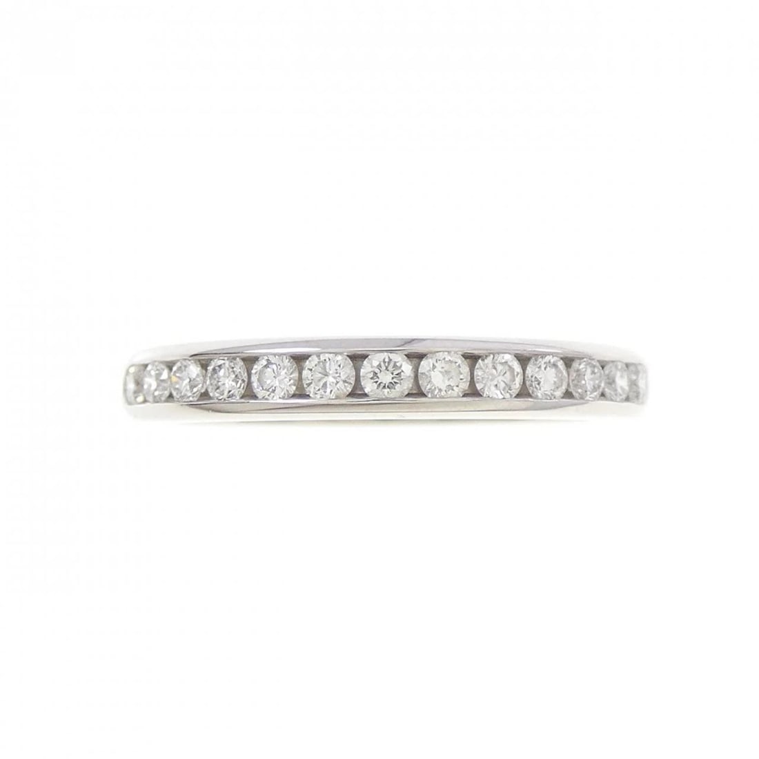 TIFFANY & CO. HALF CIRCLE CHANNEL SETTING RING: TIFFANY & Co. Half Circle Channel Setting Ring Brand: TIFFANY&Co. Type/Style: TIFFANY & Co. Ring Material: Platinum950, Main Stone natural Color: silver Size: US 4 Accessories: None Accessories