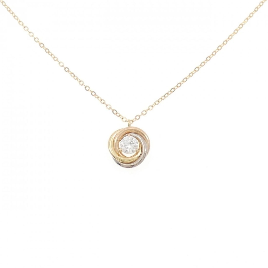 CARTIER TRINITY NECKLACE: Cartier Trinity Necklace Brand: CARTIER Type/Style: Cartier Necklace Material: 750 Yellow Gold/750 White Gold/750 Pink Gold, Main Stone Natural Color: YG,WG,PG Size: Length 36?40cm Actual Size Pendant