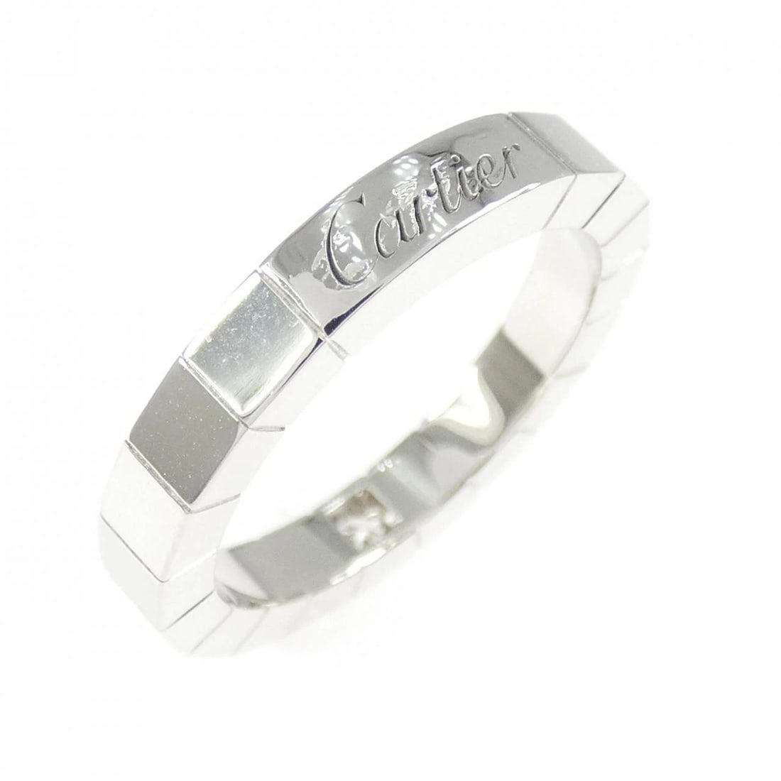 CARTIER LANIER RING: Cartier Lanier Ring Brand: CARTIER Type/Style: Cartier Ring Material: 750 white gold, Main Stone Natural Color: White Gold Size: US 5 Accessories: None Accessories Notice: When purchasing