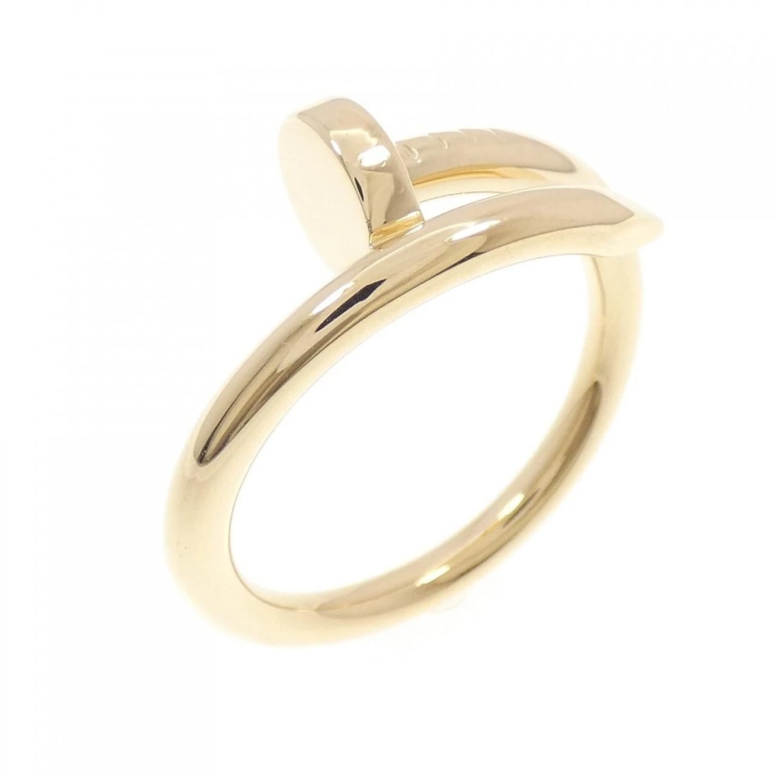 CARTIER JUSTE UN CLOU RING: Cartier Juste un Clou Ring Brand: CARTIER Type/Style: Cartier ring Material: 750 yellow gold, Color: yellow gold Size: US 12 Accessories: None Accessories Notice: When purchasing pre-owned goods,