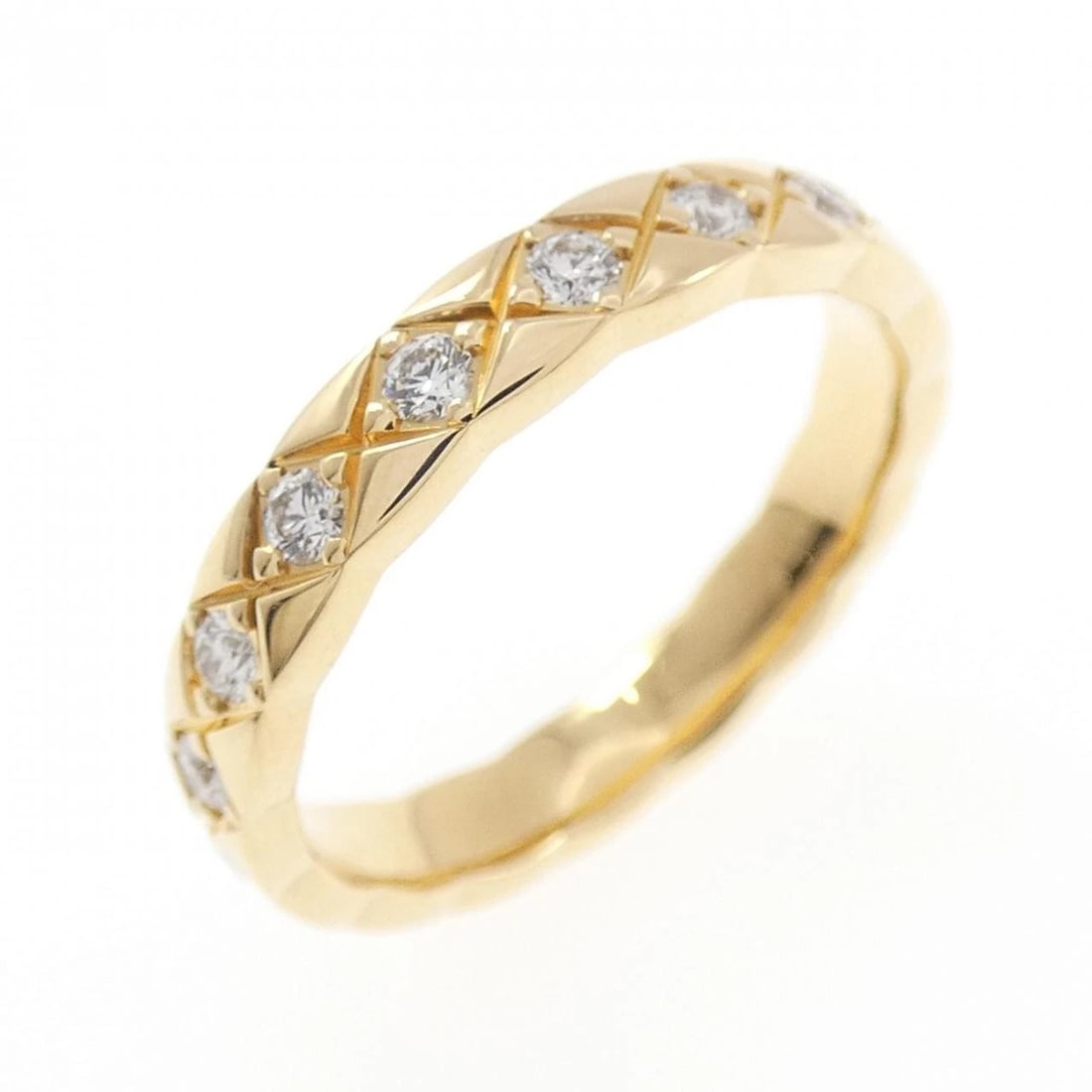 CHANEL COCO CRUSH RING: Chanel Coco Crush Ring Brand: CHANEL Type/Style: Chanel Ring Material: 750 yellow gold, Main Stone Natural Color: Yellow gold Size: US 4 1/2 Accessories: None Accessories Notice: When purchasing