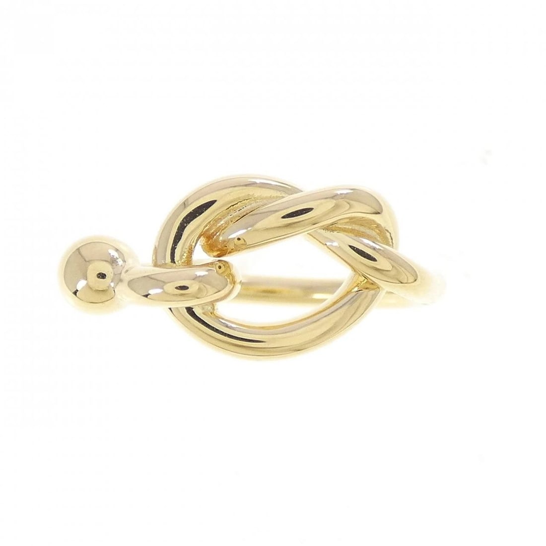 TIFFANY&CO. LOVE KNOT RING: TIFFANY&Co. Love Knot Ring Brand: TIFFANY&Co. Type/Style: TIFFANY & Co. Ring Material: 750 Yellow Gold, Color: Yellow Gold Size: US 4 1/4 Accessories: None Accessories Notice: When purchasing