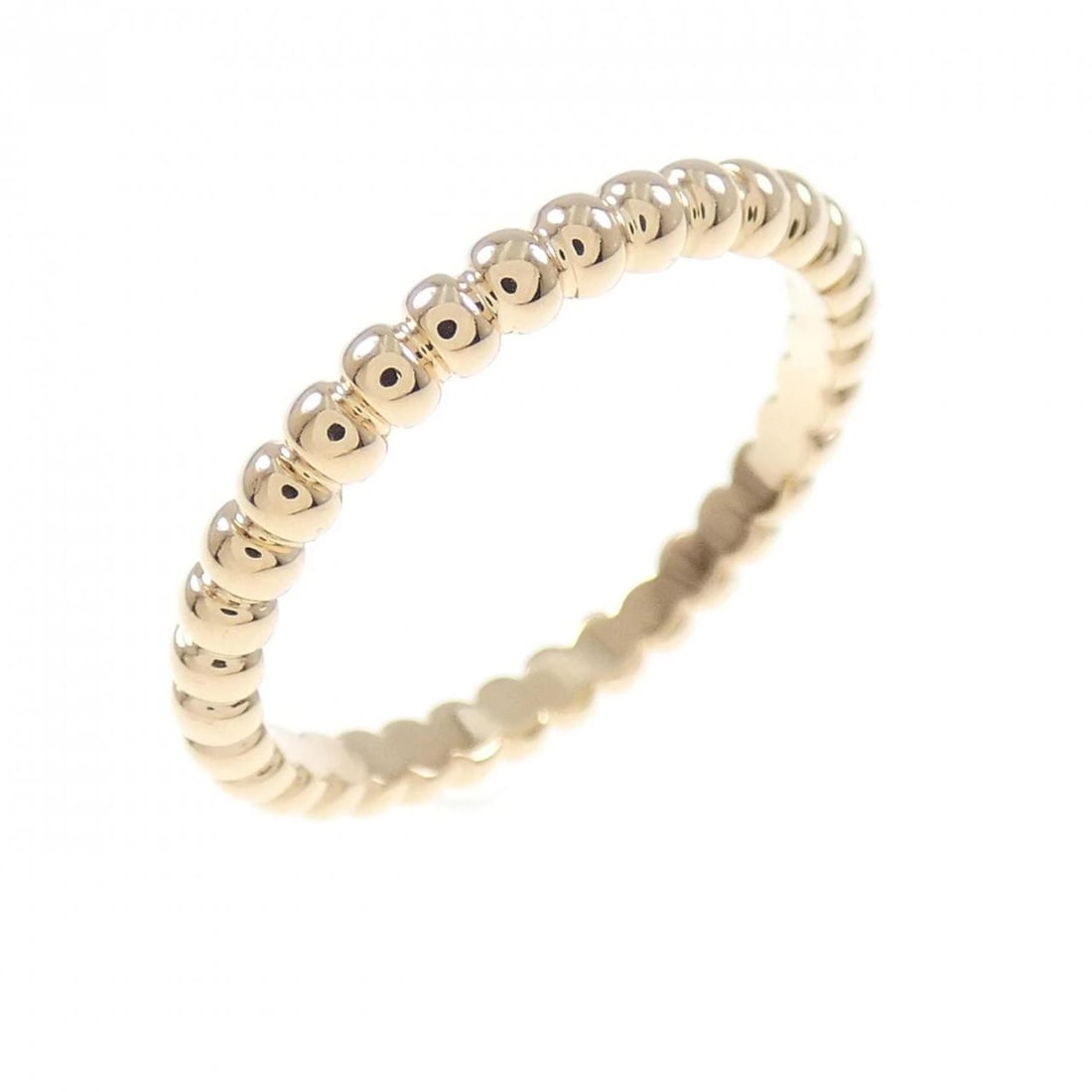 VAN CLEEF & ARPELS PERLEE SMALL RING: Van Cleef & Arpels Perlee Small Ring Brand: Van Cleef & Arpels Type/Style: Van Cleef & Arpels Ring Material: 750 Pink Gold, Color: pink gold Size: US 4 1/2 Accessories: None Accessories Notice: When