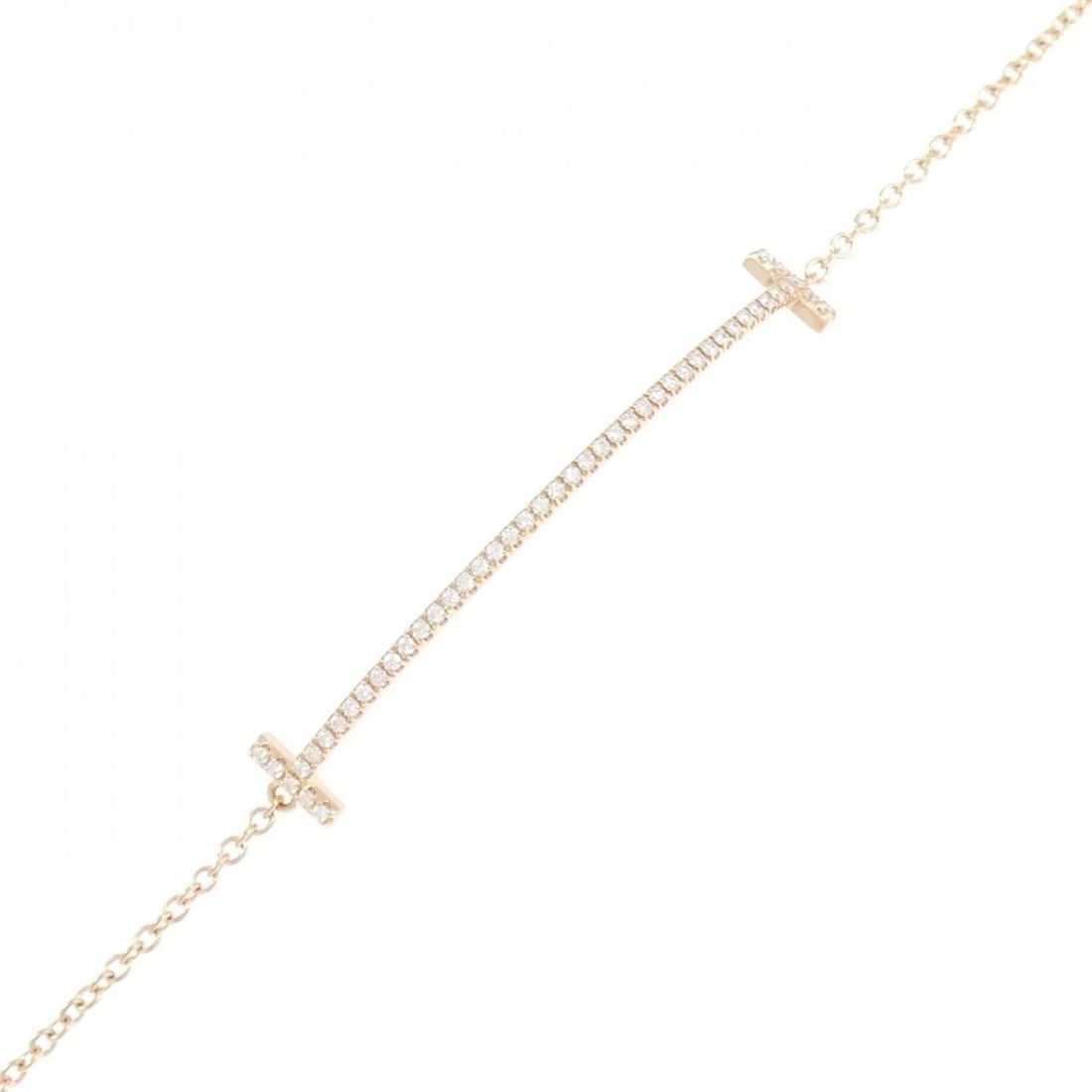 TIFFANY & CO. T SMILE BRACELET: TIFFANY & Co. T Smile Bracelet Brand: TIFFANY&Co. Type/Style: TIFFANY & Co. Bracelet Material: 750 Pink Gold, Main Stone Natural Color: Pink Gold Size: Actual Size Max width approx: 6.2mm