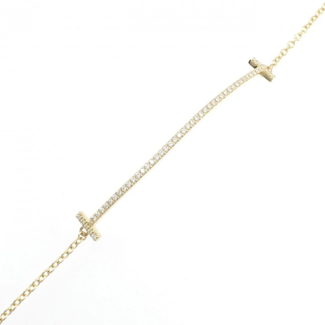 TIFFANY & CO. T SMILE BRACELET: TIFFANY & Co. T Smile Bracelet Brand: TIFFANY&Co. Type/Style: TIFFANY & Co. Bracelet Material: 750 yellow gold, Main Stone Natural Color: Yellow Gold Size: 16.5cm Actual Size Max width approx: 6.0mm