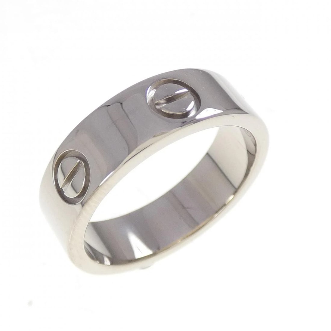 CARTIER LOVE RING: Cartier Love Ring Brand: CARTIER Type/Style: Cartier Ring Material: 750 white gold, Color: White Gold Size: US 6 1/2 Accessories: None Accessories Notice: When purchasing pre-owned goods,
