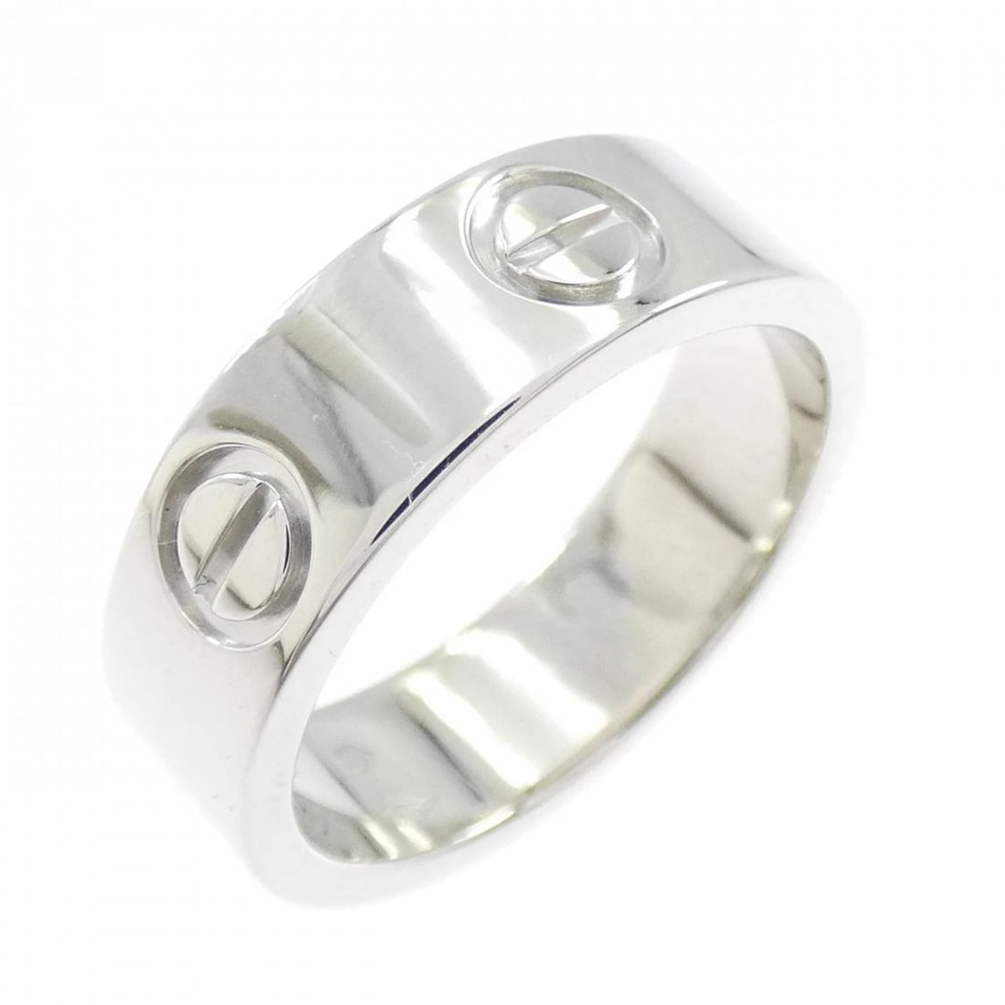 CARTIER LOVE RING: Cartier Love Ring Brand: CARTIER Type/Style: Cartier Ring Material: Platinum950, Color: Silver Size: US 5 Accessories: None Accessories Notice: When purchasing pre-owned goods, please refer to the