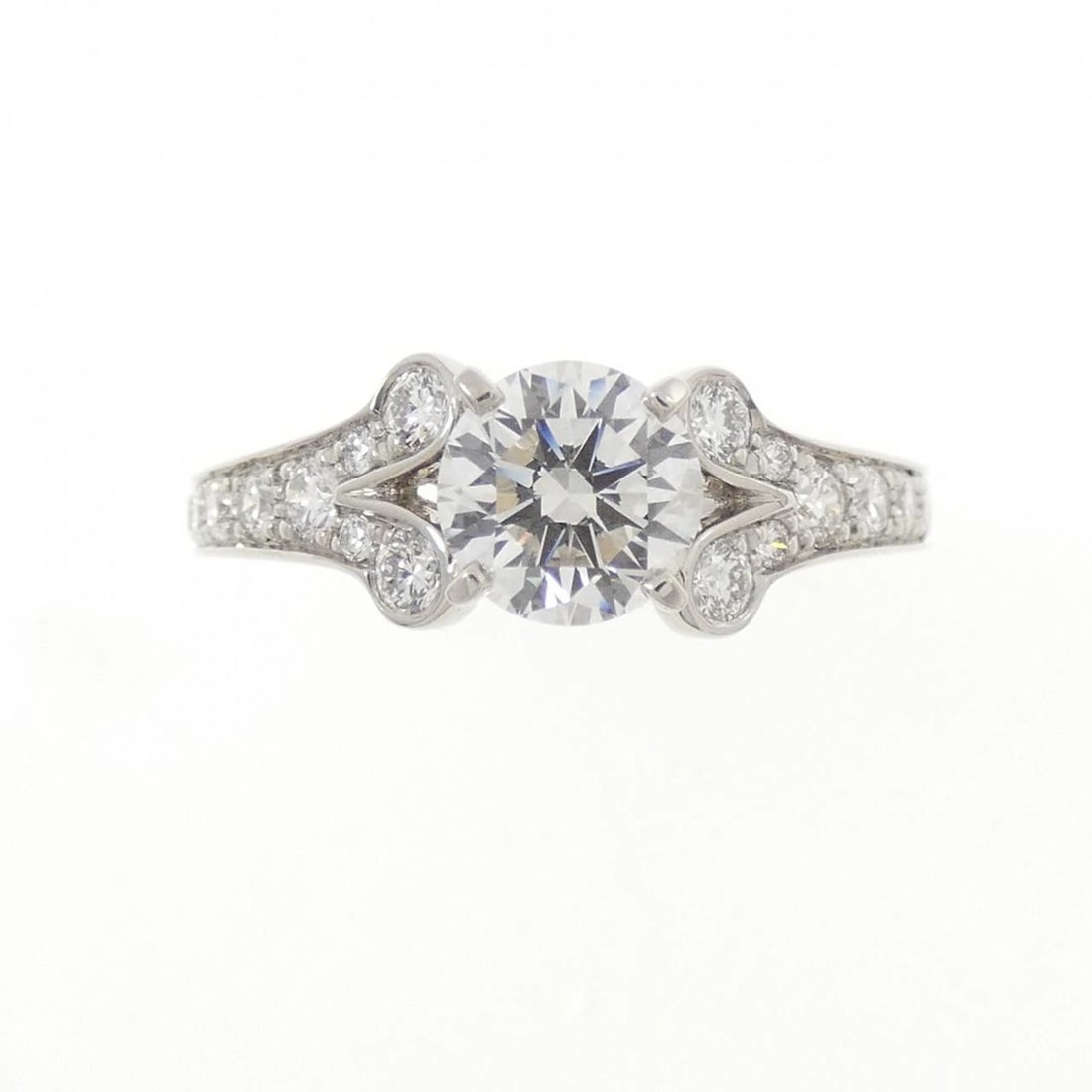 CARTIER BALLERINA RING: Cartier Ballerina Ring Brand: CARTIER Type/Style: Cartier Ring Material: Platinum950, Main Stone Natural Color: Silver Size: US 4 Accessories: None Accessories Notice: When purchasing pre-