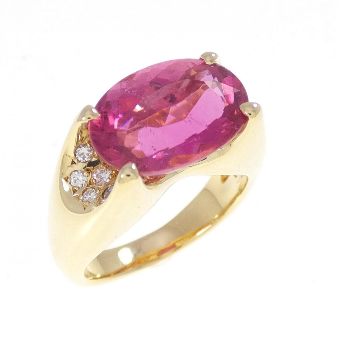 TASAKI TOURMALINE RING: TASAKI Tourmaline Ring Brand: TASAKI Type/Style: Tasaki Ring Material: K18 yellow gold, Main Stone Tourmaline Color: yellow gold Size: US 7 1/4 Accessories: None Accessories Notice: When p