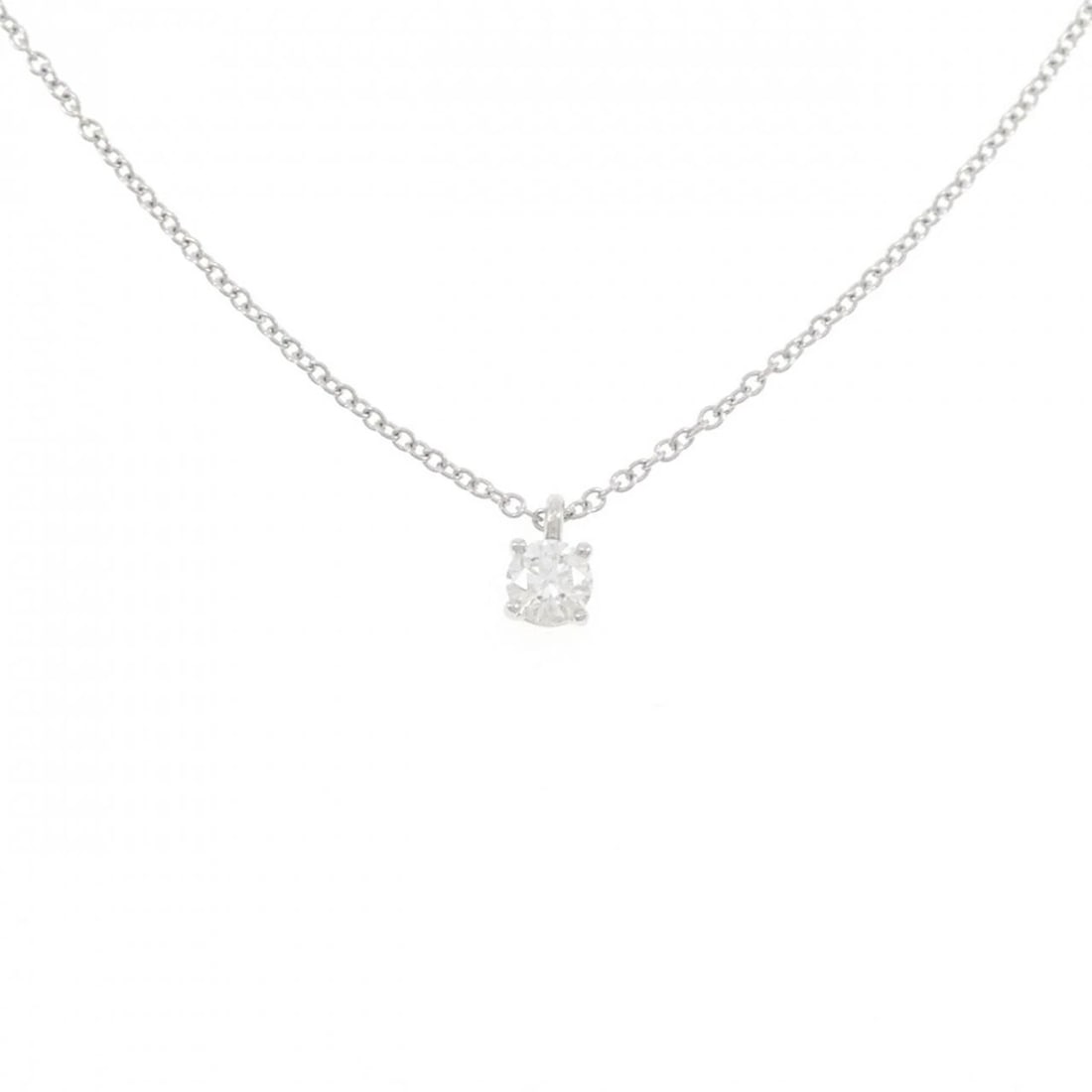 TIFFANY & CO. SOLITAIRE NECKLACE: TIFFANY & Co. Solitaire Necklace Brand: TIFFANY&Co. Type/Style: TIFFANY&Co. Necklace Material: Platinum950, Main Stone natural Color: silver Size: Length 41cm Actual Size Pendant Length approx. x