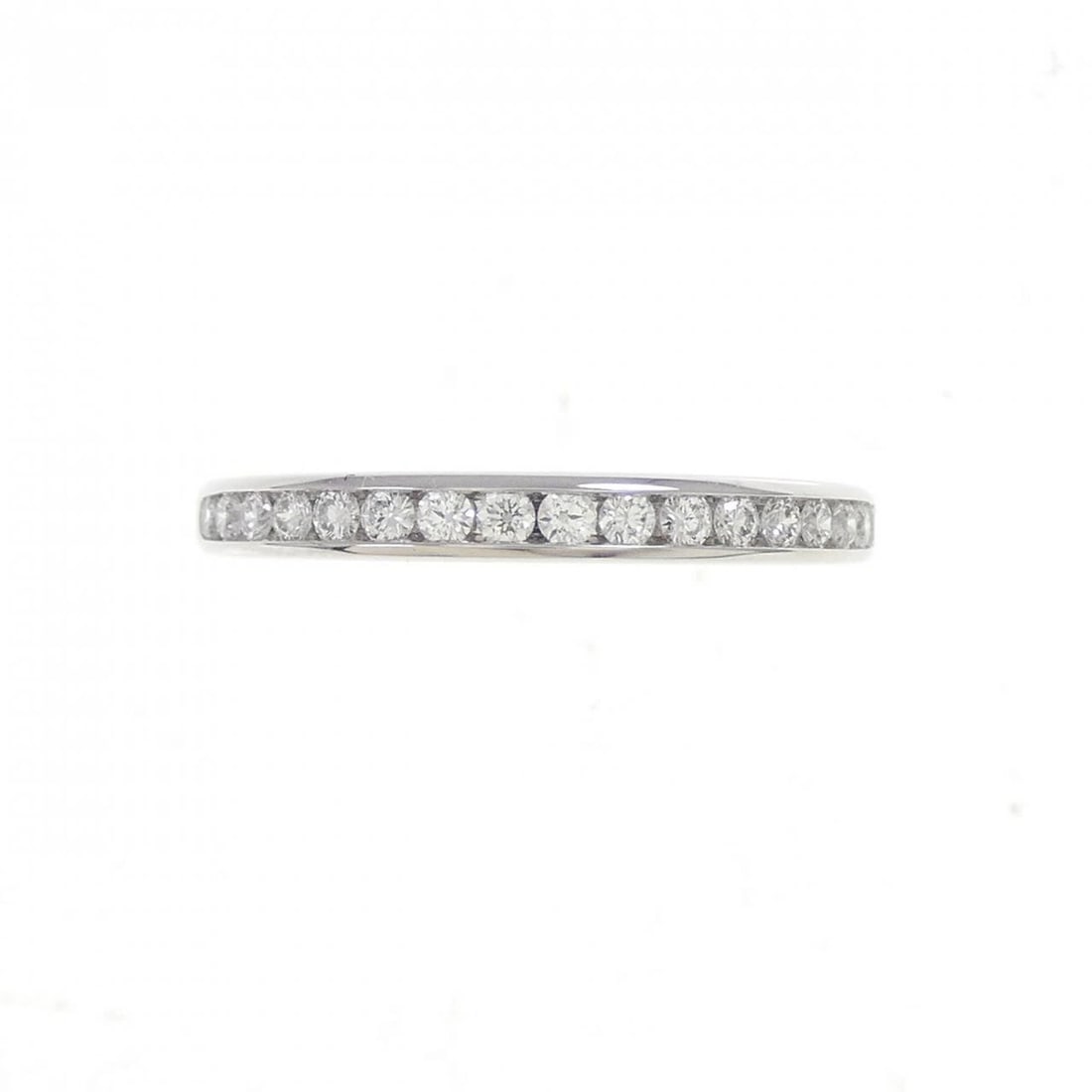TIFFANY & CO. HALF CIRCLE CHANNEL SETTING RING: TIFFANY & Co. Half Circle Channel Setting Ring Brand: TIFFANY&Co. Type/Style: TIFFANY & Co. Ring Material: Platinum950, Main Stone natural Color: silver Size: US 5 1/4 Accessories: None Accessories