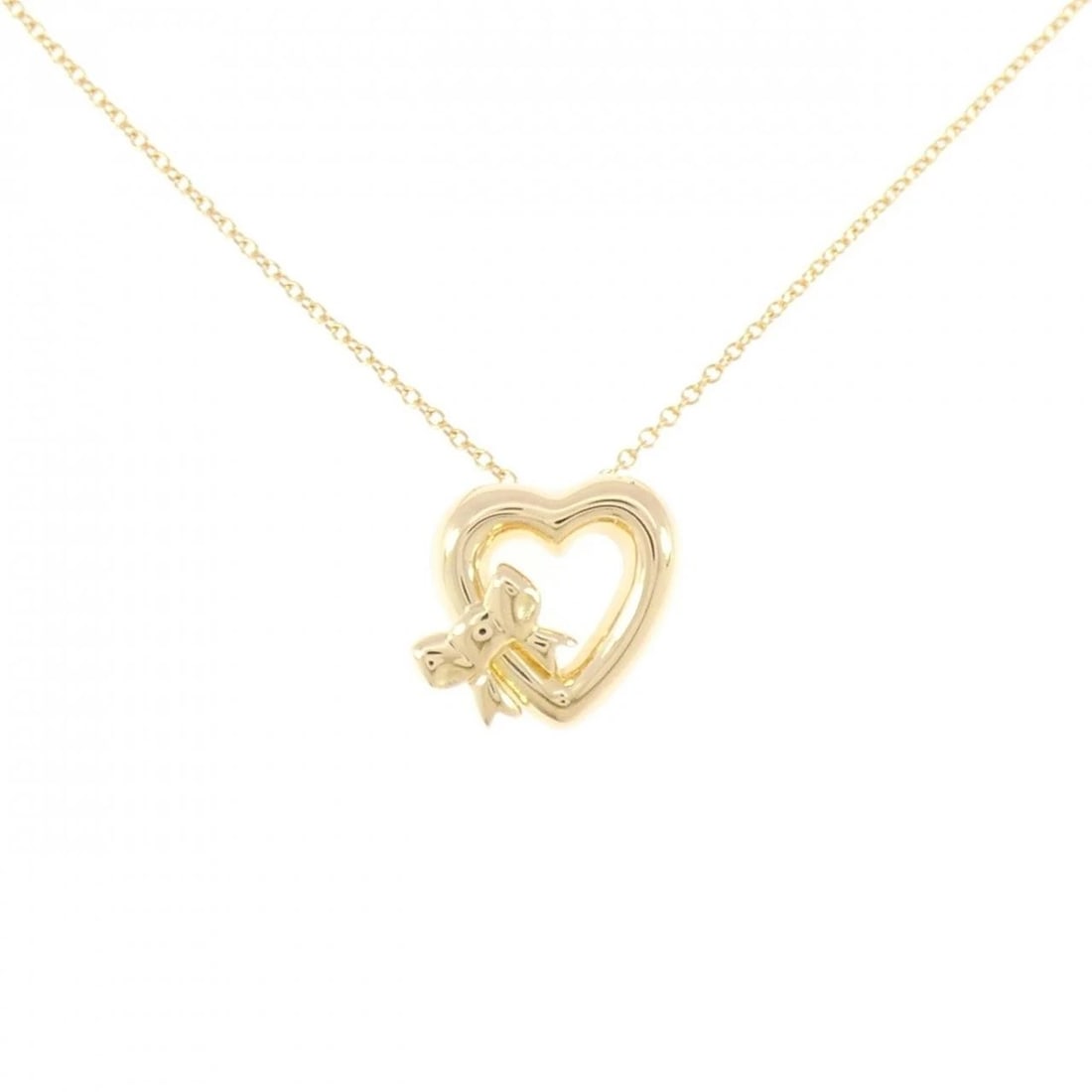 TIFFANY & CO. 750YG NECKLACE: TIFFANY & Co. 750YG Necklace Brand: TIFFANY&Co. Type/Style: TIFFANY&Co. Necklace Material: 750 Yellow Gold, Color: yellow gold Size: Length 48cm Actual Size Pendant Length approx. x width approx.: