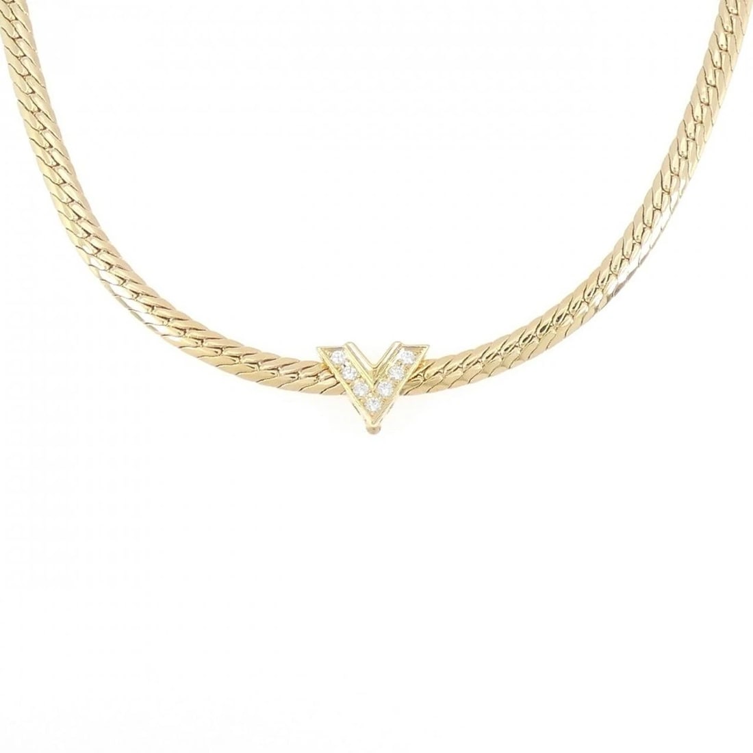 MIKIMOTO DIAMOND NECKLACE: Mikimoto Diamond Necklace Brand: MIKIMOTO Type/Style: Mikimoto Necklace Material: K18 yellow gold, Main Stone Natural Color: Yellow Gold Size: Length 40cm Actual Size Pendant Length approx. x width