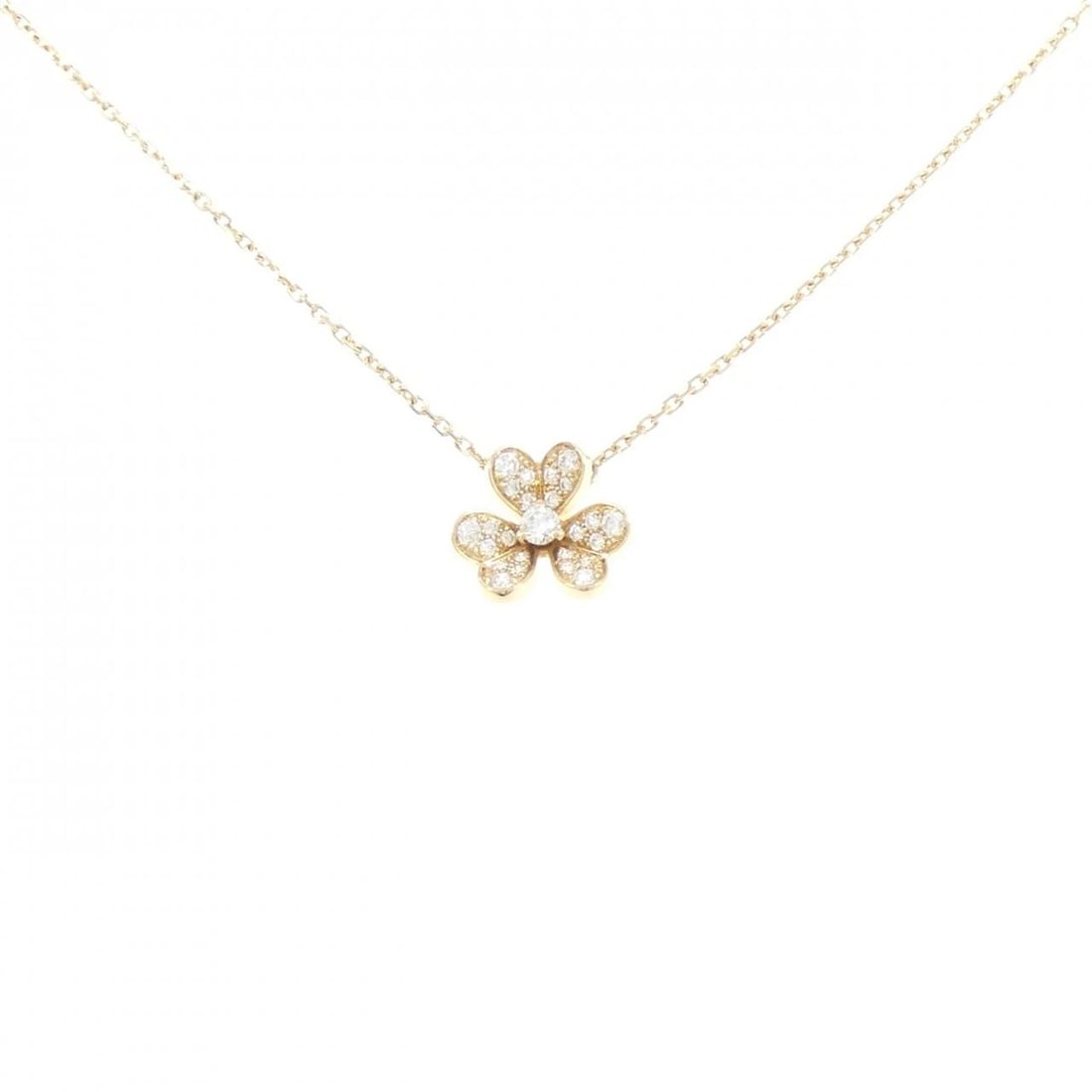 VAN CLEEF & ARPELS FRIVOLE MINI NECKLACE: Van Cleef & Arpels Frivole Mini Necklace Brand: Van Cleef & Arpels Type/Style: Van Cleef & Arpels Necklace Material: 750 Yellow Gold/750 White Gold/750 Pink Gold, Main Stone Natural Color: Yellow