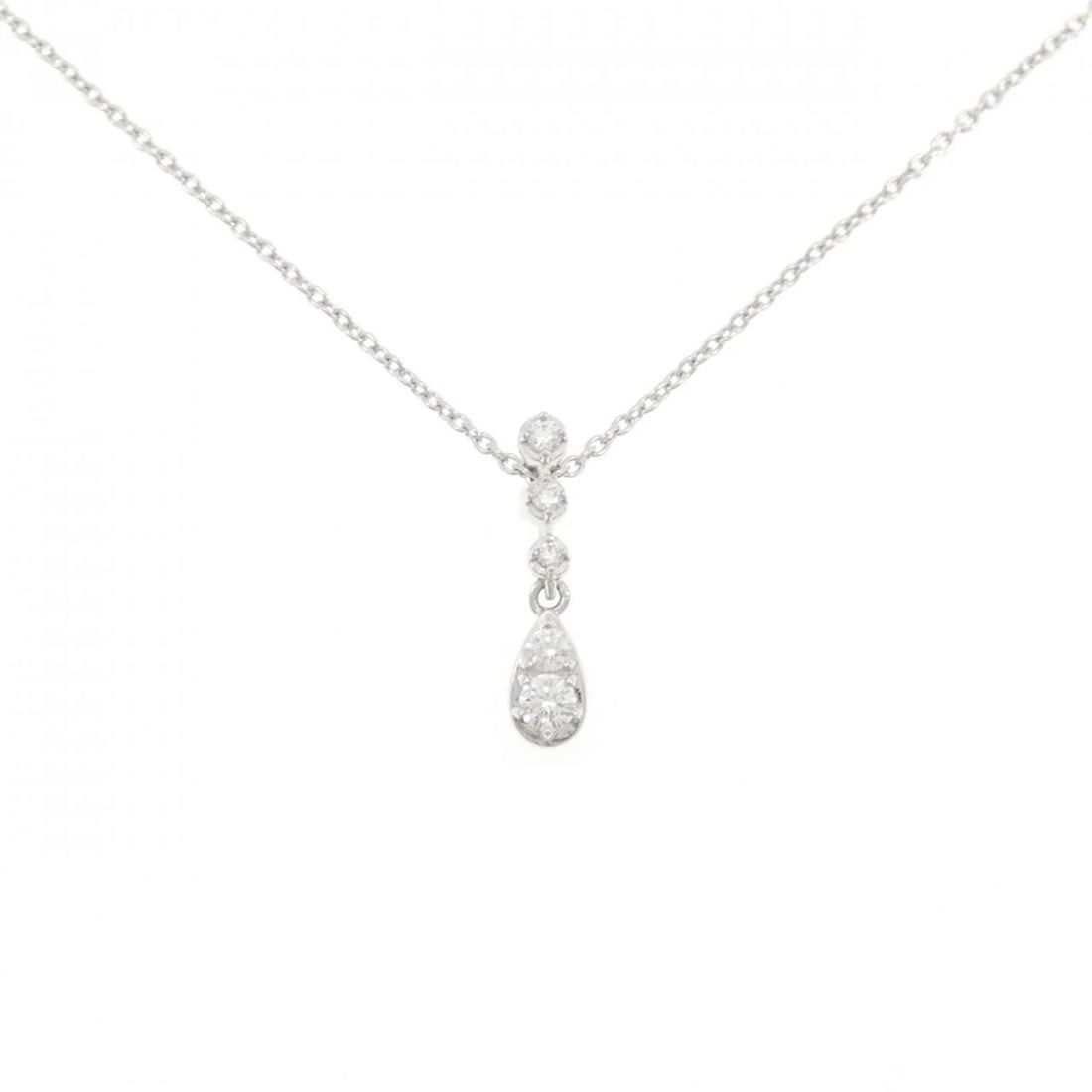 TASAKI DIAMOND NECKLACE: TASAKI Diamond Necklace Brand: TASAKI Type/Style: Tasaki Necklace Material: K18 white gold, Main Stone Natural Color: White Gold Size: Length 45cm Actual Size Pendant Length approx. x width approx.:
