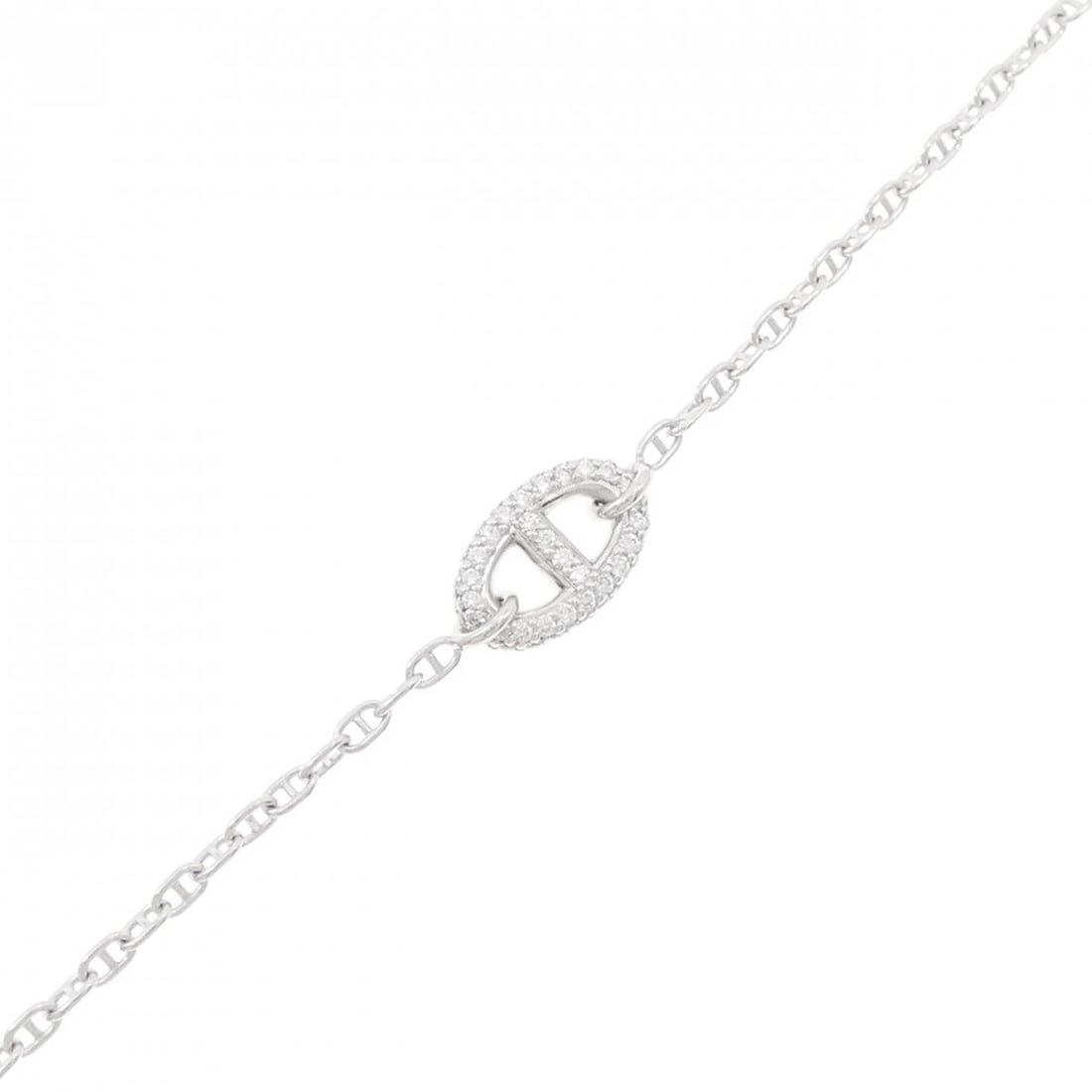 HERMES FARANDOLE BRACELET: Hermes Farandole Bracelet Brand: HERMES Type/Style: Hermes Bracelet Material: 750 white gold, Main Stone Natural Color: White Gold Size: 16.5cm (SH) Actual Size Max width approx: 8.8mm Accessories: