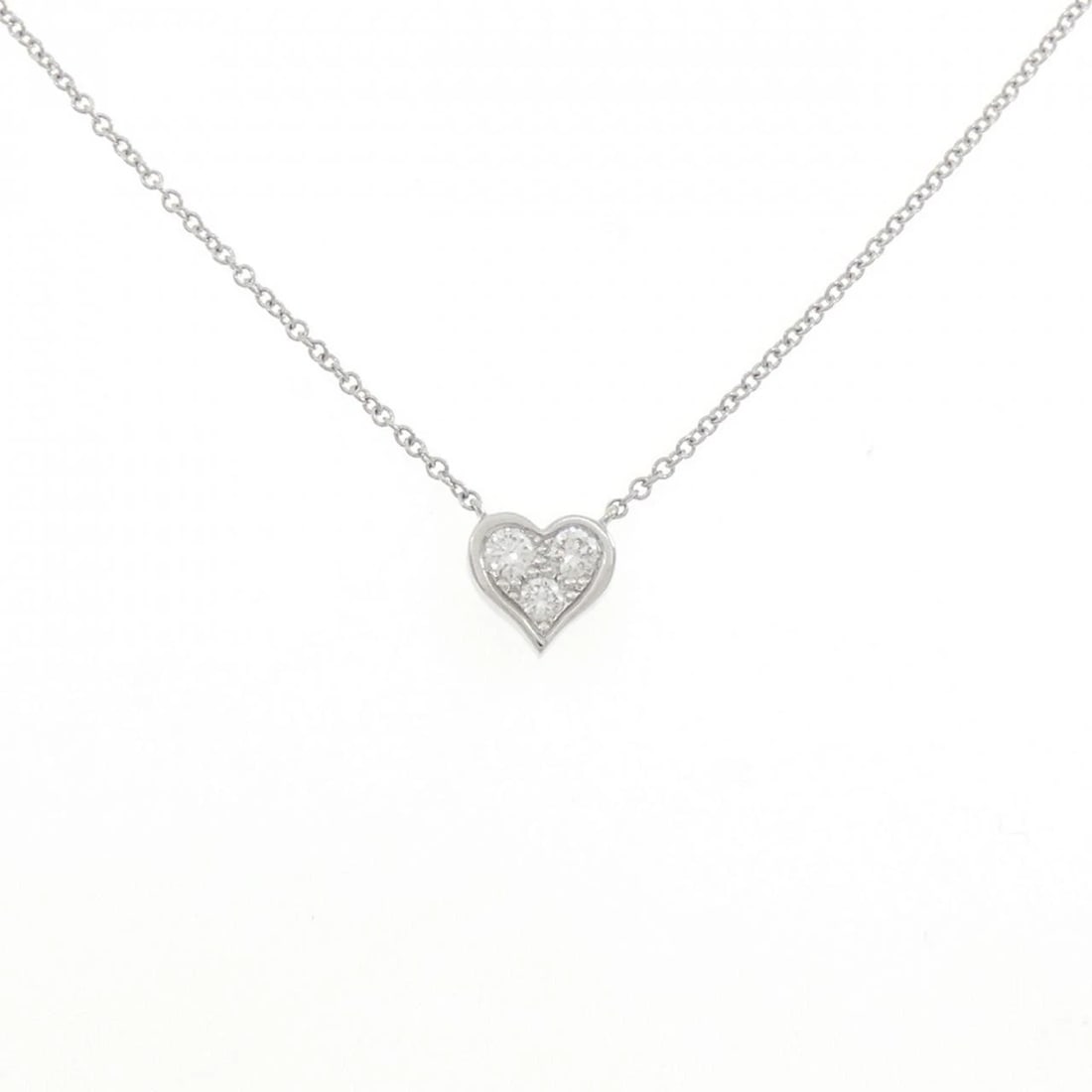TIFFANY & CO. SENTIMENTAL NECKLACE: TIFFANY & Co. Sentimental Necklace Brand: TIFFANY&Co. Type/Style: TIFFANY&Co. Necklace Material: Platinum950, Main Stone natural Color: silver Size: Length 37cm Actual Size Pendant Length approx. x