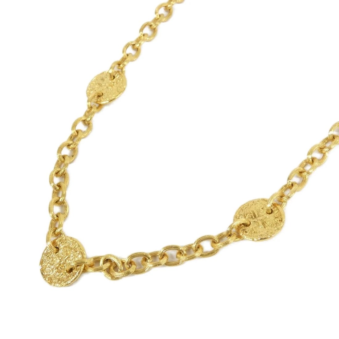 CHANEL NECKLACE: Chanel Necklace Brand: CHANEL Type/Style: Chanel Necklace Material: None, Color: GOLD (Gold) Size: Length : 90mm Motif width x height: 1.8mm x 1.8mm Accessories: None Accessories Notice: W