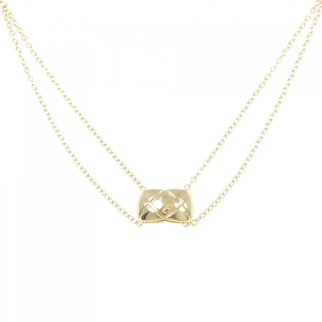 CHANEL COCO CRUSH NECKLACE: Chanel Coco Crush Necklace Brand: CHANEL Type/Style: Chanel Necklace Material: 750 yellow gold, Color: yellow gold Size: Length 37-40cm Actual Size Pendant Length approx. x width approx.: