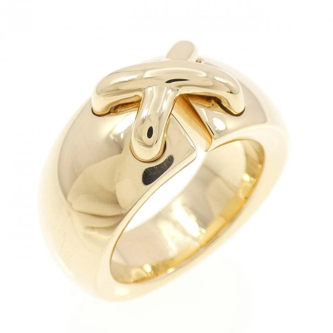CHAUMET LIEN RING: Chaumet Lien Ring Brand: Chaumet Type/Style: Chaumet Ring Material: 750 Yellow Gold, Color: yellow gold Size: US 4 1/2 Accessories: None Accessories Notice: When purchasing pre-owned goods