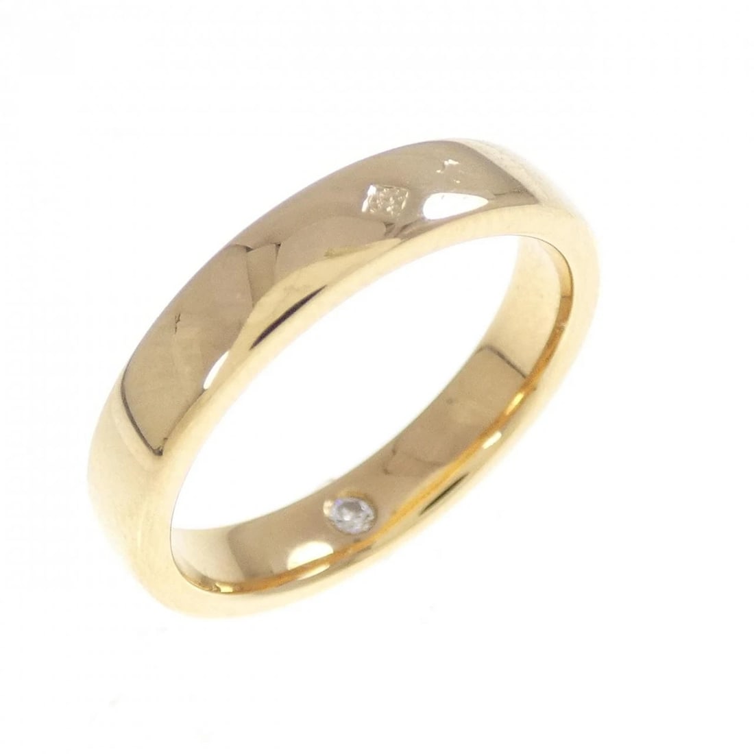 CHAUMET PLUME RING: Chaumet Plume Ring Brand: Chaumet Type/Style: Chaumet Ring Material: 750 yellow gold, Main Stone Diamond (Inner) Color: Yellow Gold Size: US 4 1/2 Accessories: None Accessories Notice: When