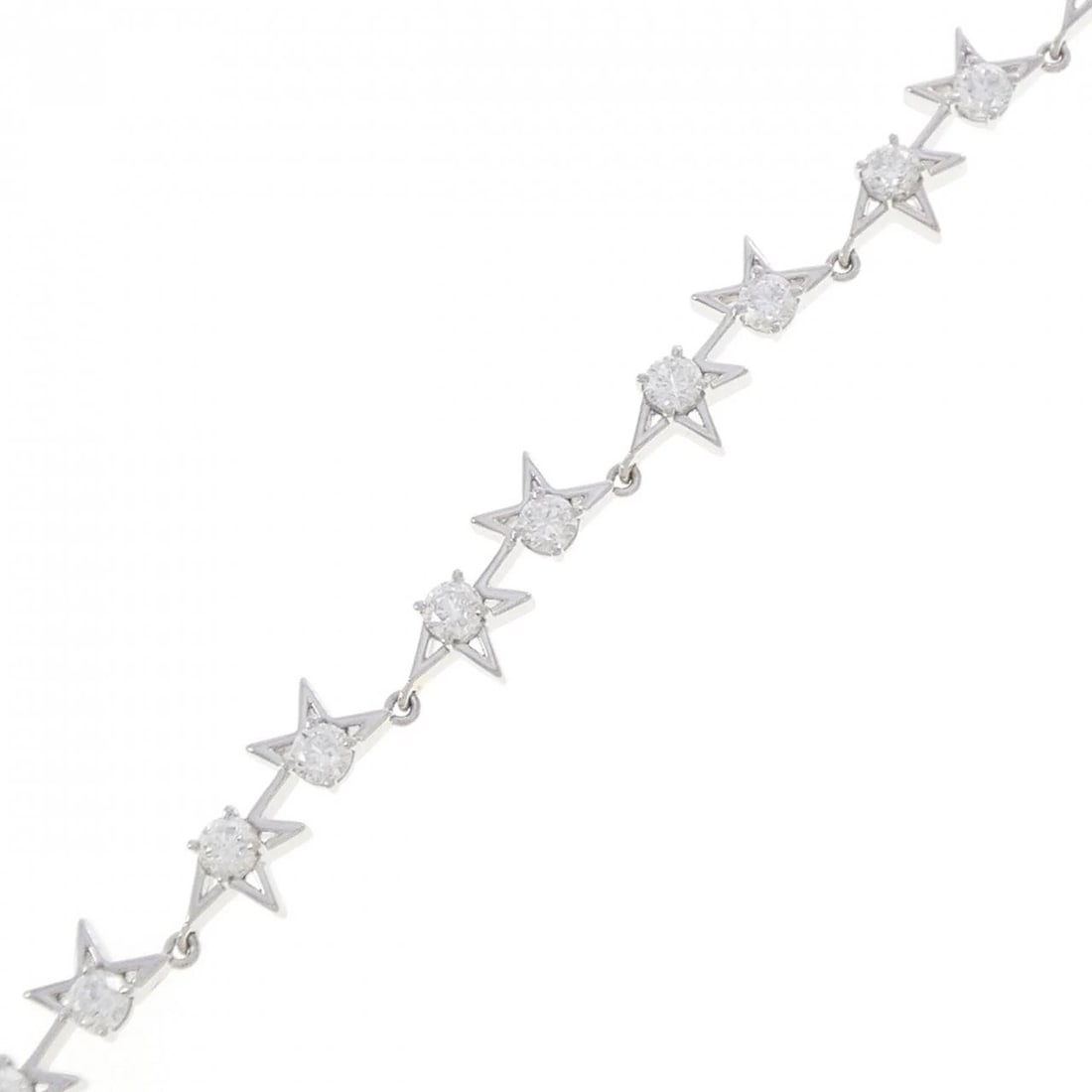 TASAKI ABSTRACT STAR BRACELET: TASAKI Abstract Star Bracelet Brand: TASAKI Type/Style: Tasaki Bracelet Material: Platinum850, Main Stone Natural Color: Silver Size: 16.5cm Actual Size Max width approx: 5.9mm Accessories: None